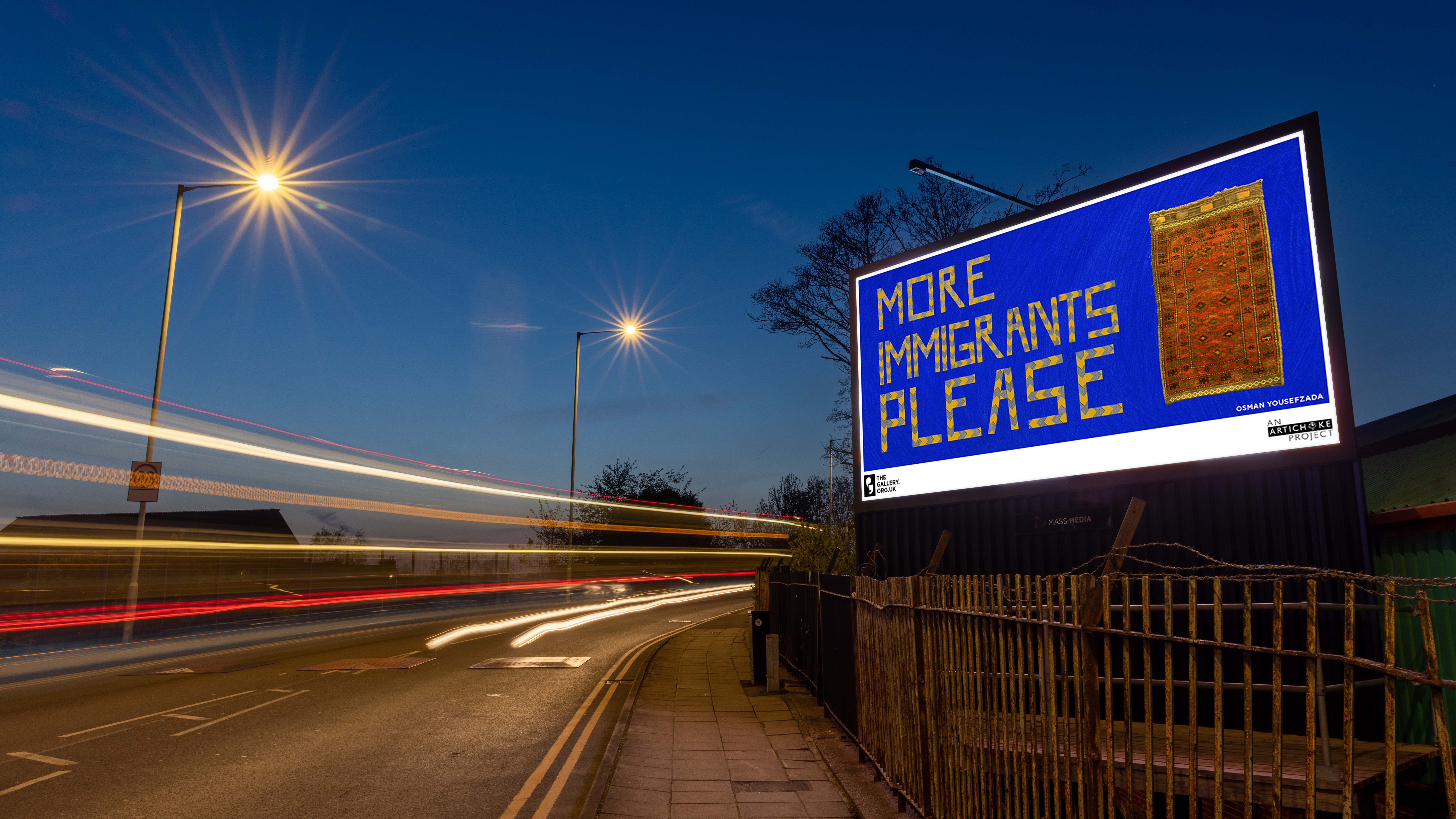 ‘More Immigrants Please’ (2023) by Osman Yousefzada. The Gallery, Season 3, 2023. Produced by Artichoke - Mass Media - Reddish Road Stockport
